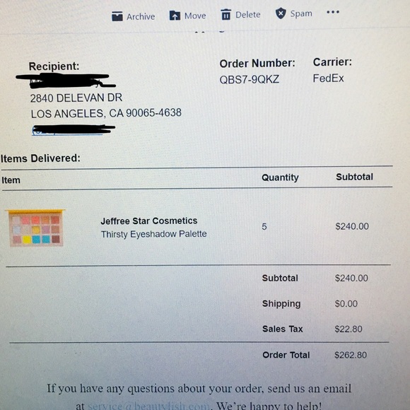 Jeffree Star ⭐️ Thirsty palette NWT - Picture 5 of 6